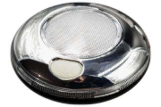 80mm Chrome/White/Silver Interior Light - Switched